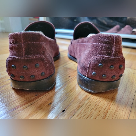 Tod's Loafers in Purple/Red Suede (Size 9) - Picture 8 of 9